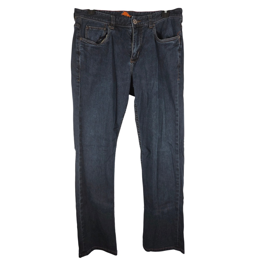 Tommy Bahama Sand Drifter Authentic Jeans Men 35x32 Dark Wash Straight Leg Denim
